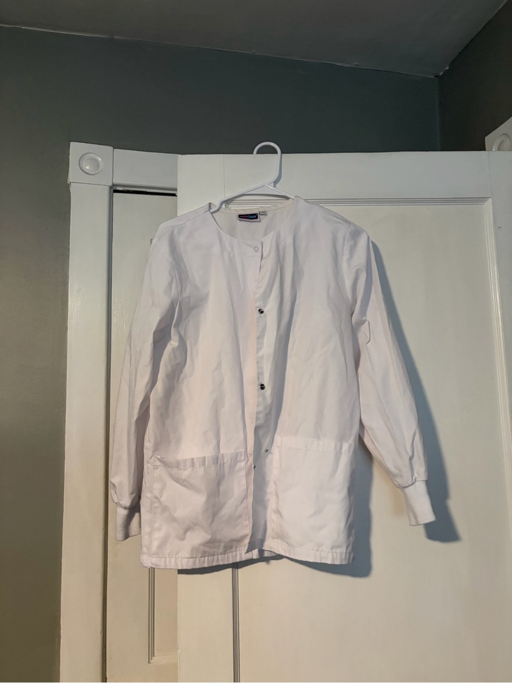 Classic White Collarless Blazer Jacket - Unbranded